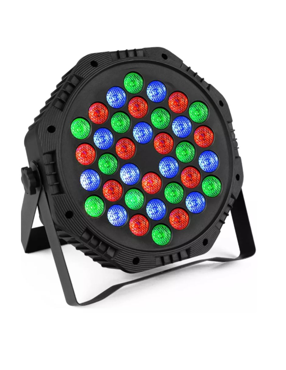 Cañón Led 36 Luces Audio Rítmico Máster Electrónicos Multicolor Ml-par36