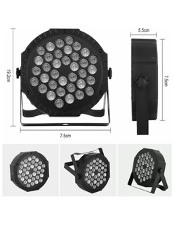 Foto 3 | Cañón Led 36 Luces Audio Rítmico Máster Electrónicos Multicolor Ml-par36