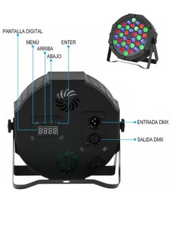 Foto 4 | Cañón Led 36 Luces Audio Rítmico Máster Electrónicos Multicolor Ml-par36