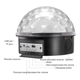 Foto 3 | Bola De Disco Rítmica Con Luces De Fiesta Bluetooth - Venta Internacional.