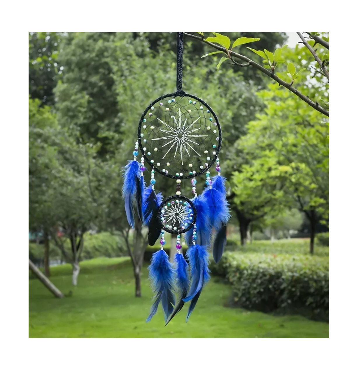 Foto 5 | Atrapasueños Retro Con Luces Para Decoración Azul