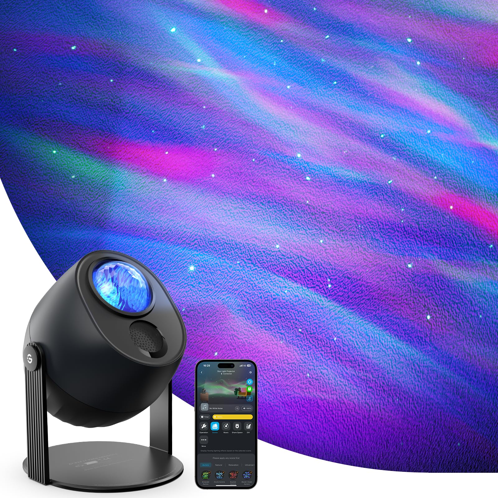 Foto 2 pulgar | Proyector Star Light Govee Con 3 Efectos De Aurora, 16 Millones De Colores - Venta Internacional.