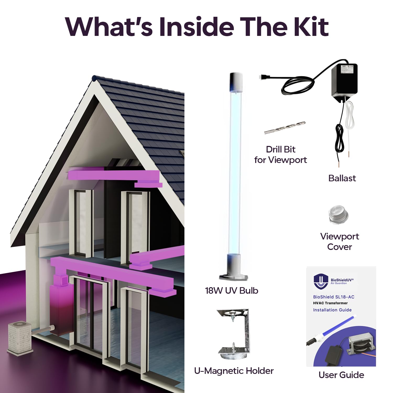 Foto 7 pulgar | Purificador De Aire Con Luz Uv Bioshielduv  18w 24v Para Sistema Hvac - Venta Internacional.