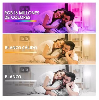 Foto 3 | Focos Led Inteligentes Rgbcw Wifi 9 w Ajustable Multicolor