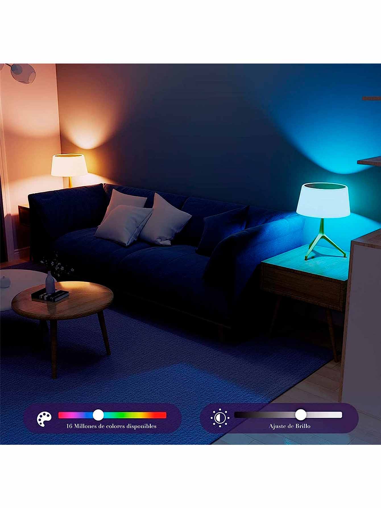 Foto 5 | Foco Wifi Fratech con Luz Rgb Y Blanca con Conexión Inteligente