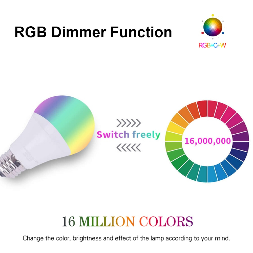 Foto 4 | Bombilla Inteligente Para El Hogar Avatto Tuya 15w E27 Wifi Rgb Led - Venta Internacional.