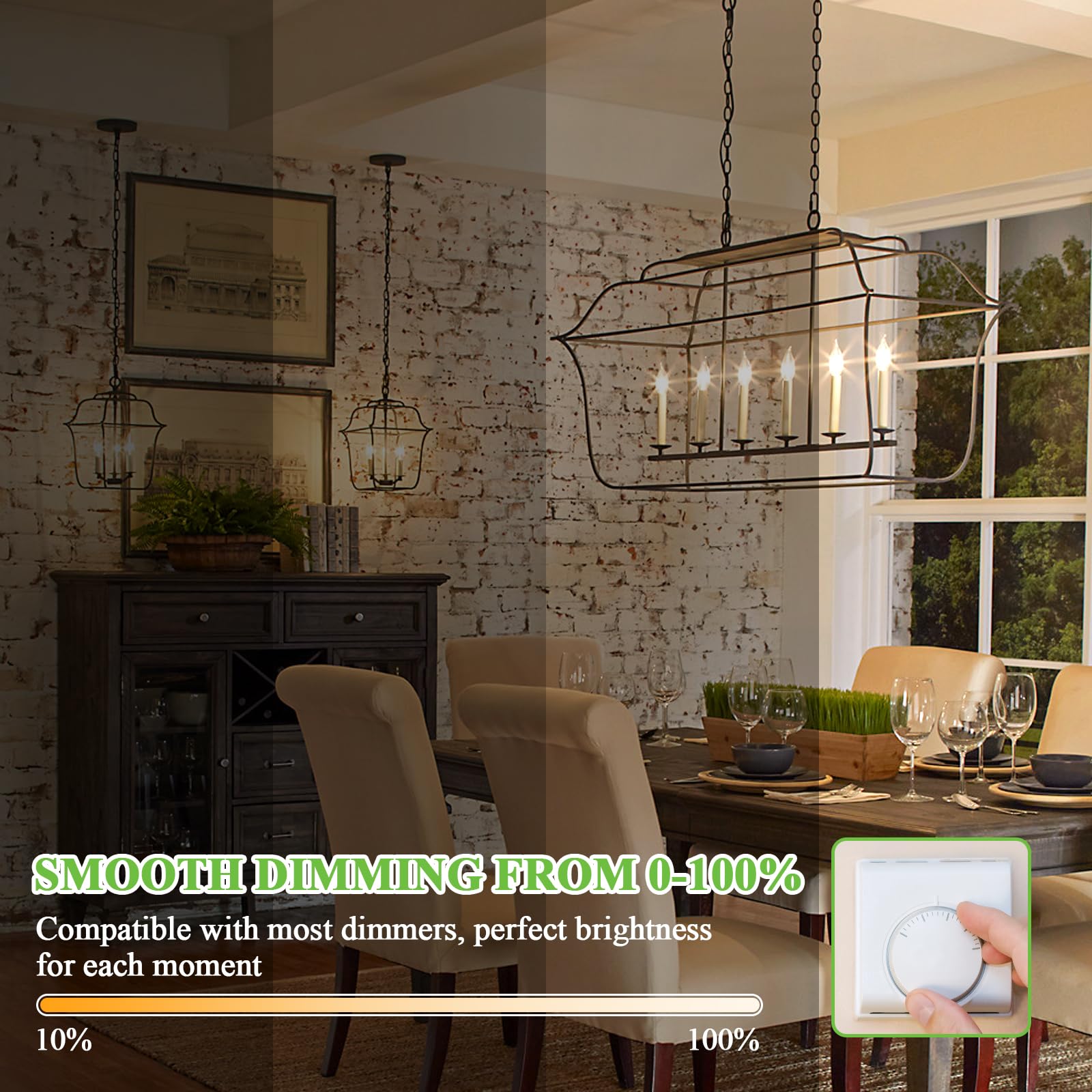 Foto 3 | Bombillas Led Gobright, Regulables, E12, Candelabro, 6 W, 630 Lúmenes - Venta Internacional.