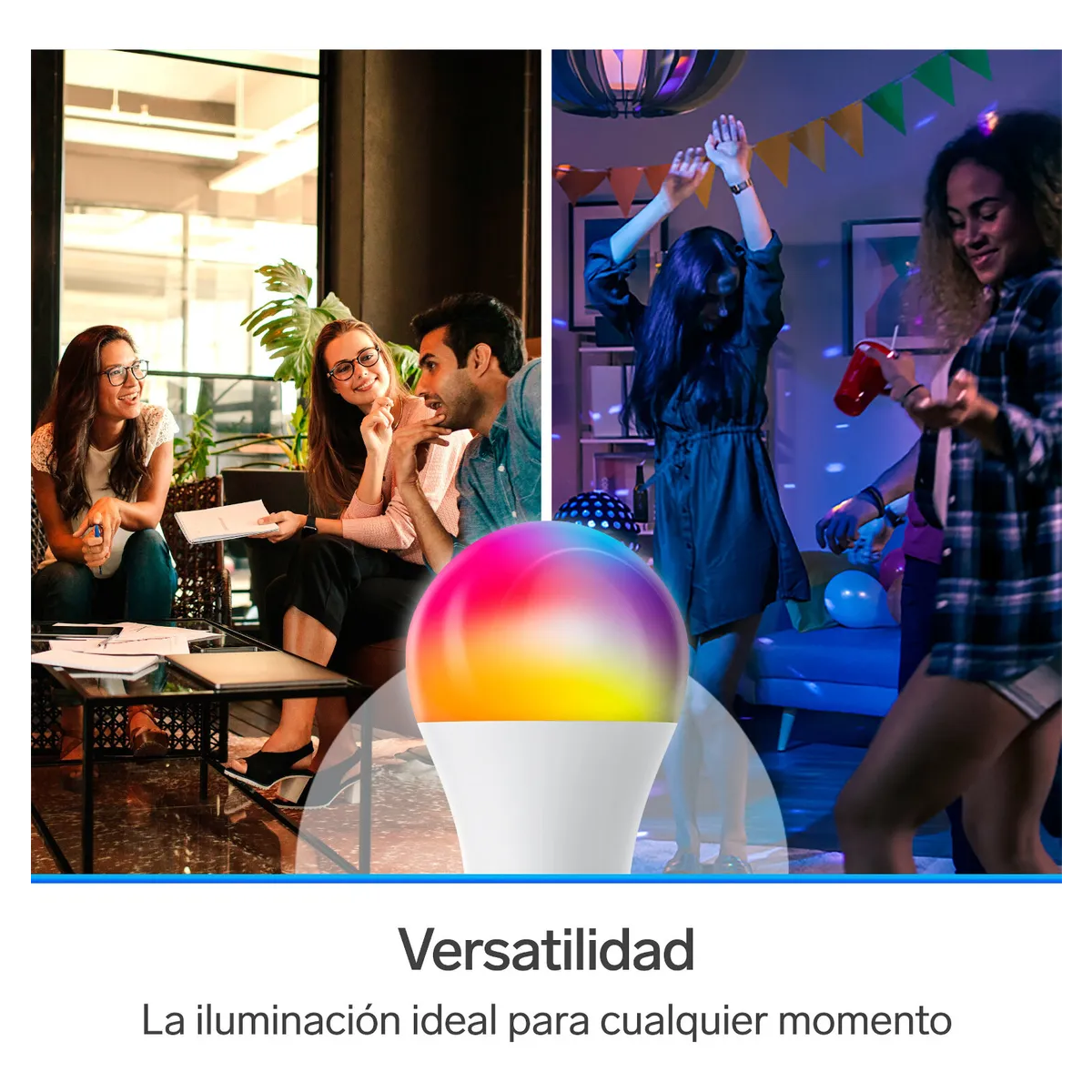 Foto 4 | 3 Focos Led Wi-fi Multicolor, De 10 W Lab.g Blanco