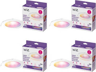 Foto 1 | Downlight Wiz Connected 6 Pulgadas Color Delgado 2200k-6500k Paquete 4 - Venta Internacional.