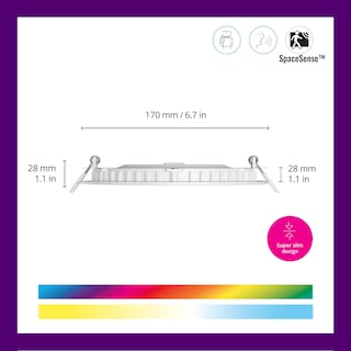 Foto 2 | Downlight Wiz Connected 6 Pulgadas Color Delgado 2200k-6500k Paquete 4 - Venta Internacional.
