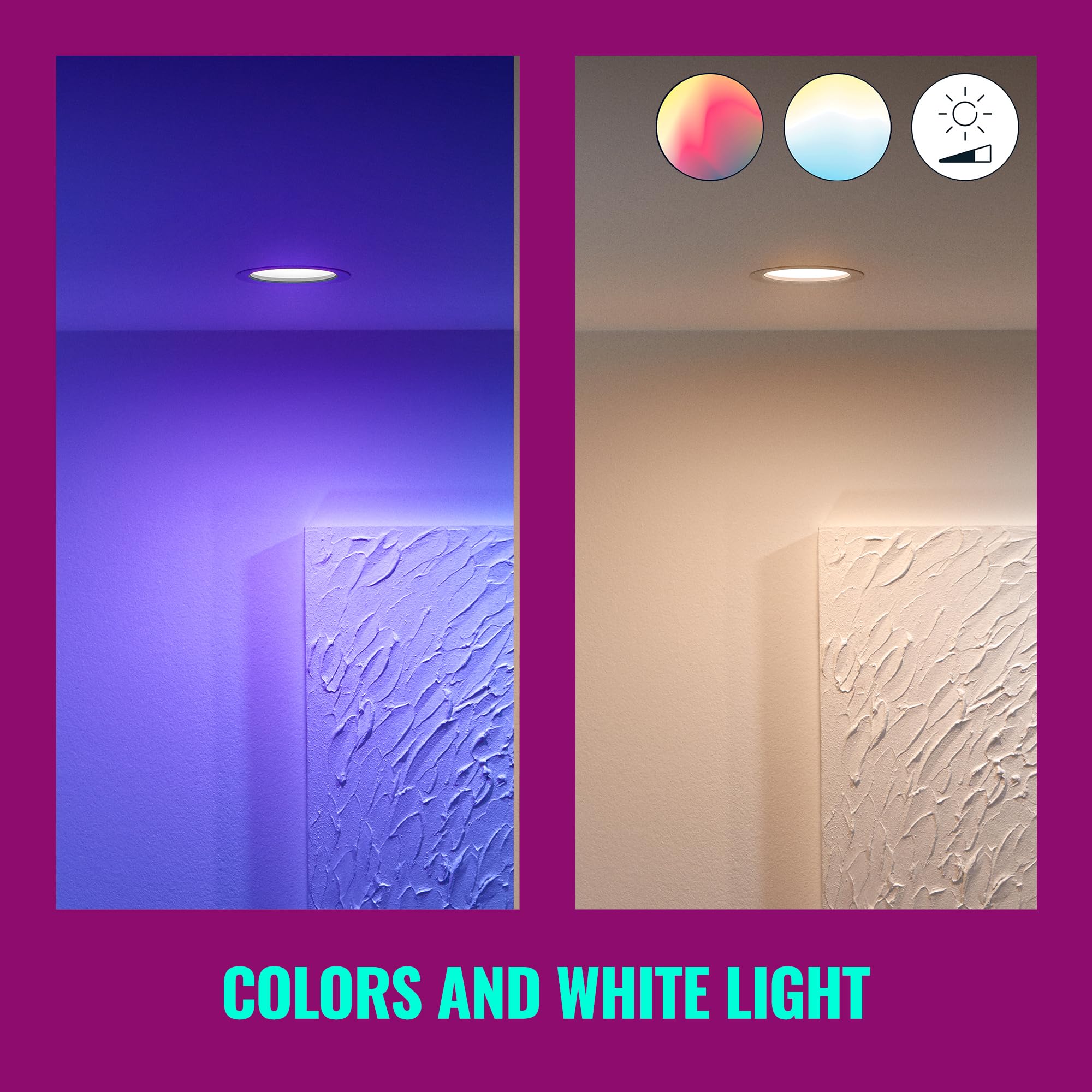 Foto 4 pulgar | Downlight Wiz Connected  6 Pulgadas  Color Delgado  2200k-6500k  Paquete 4 - Venta Internacional.
