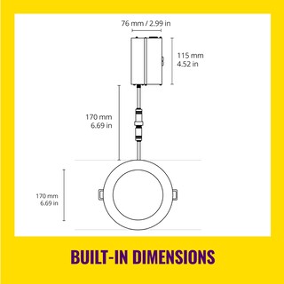 Foto 7 | Downlight Wiz Connected 6 Pulgadas Color Delgado 2200k-6500k Paquete 4 - Venta Internacional.