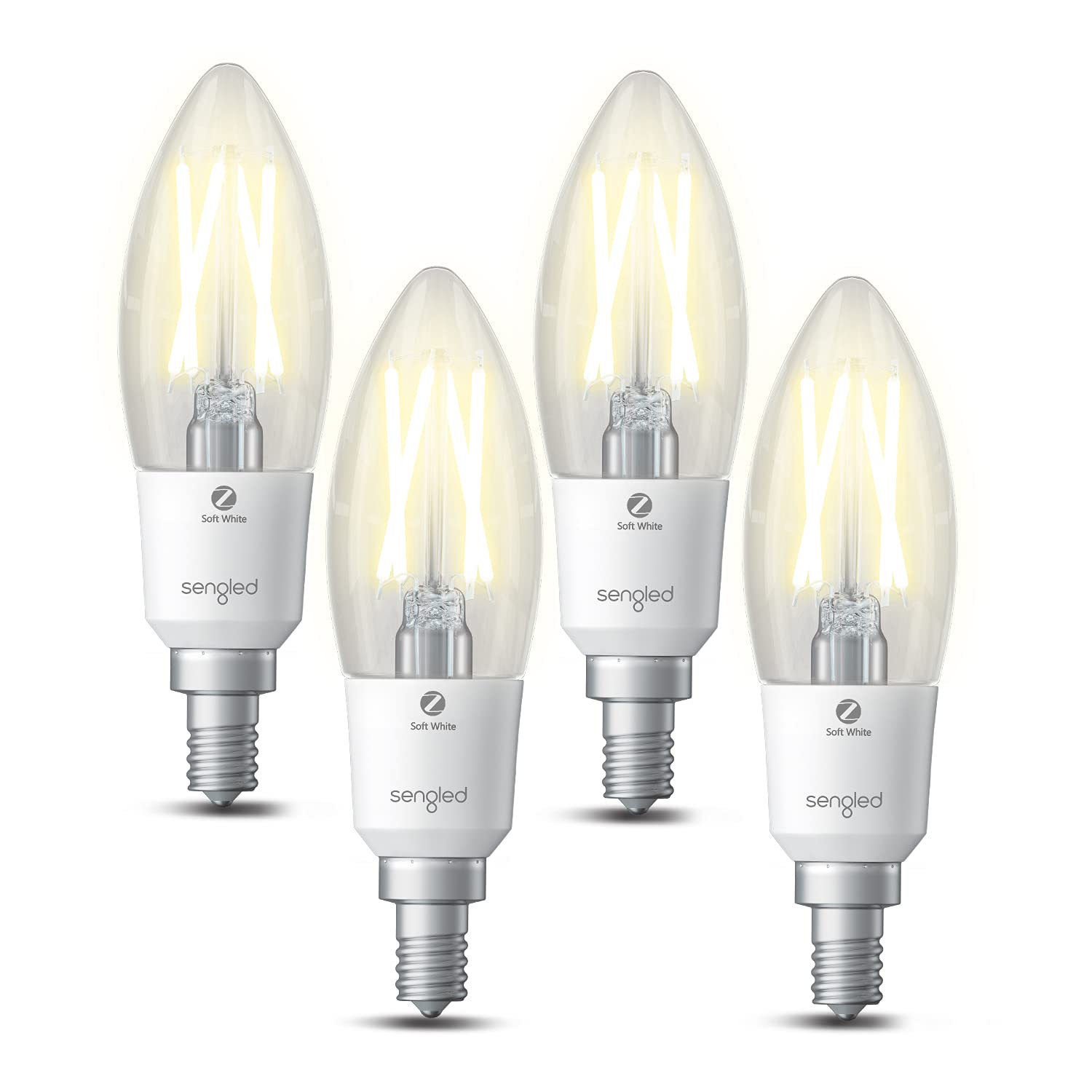 Bombillas Inteligentes Sengled B11  Candelabro De 5 W  Color Blanco Suave  Paquete De 4 - Venta Internacional.