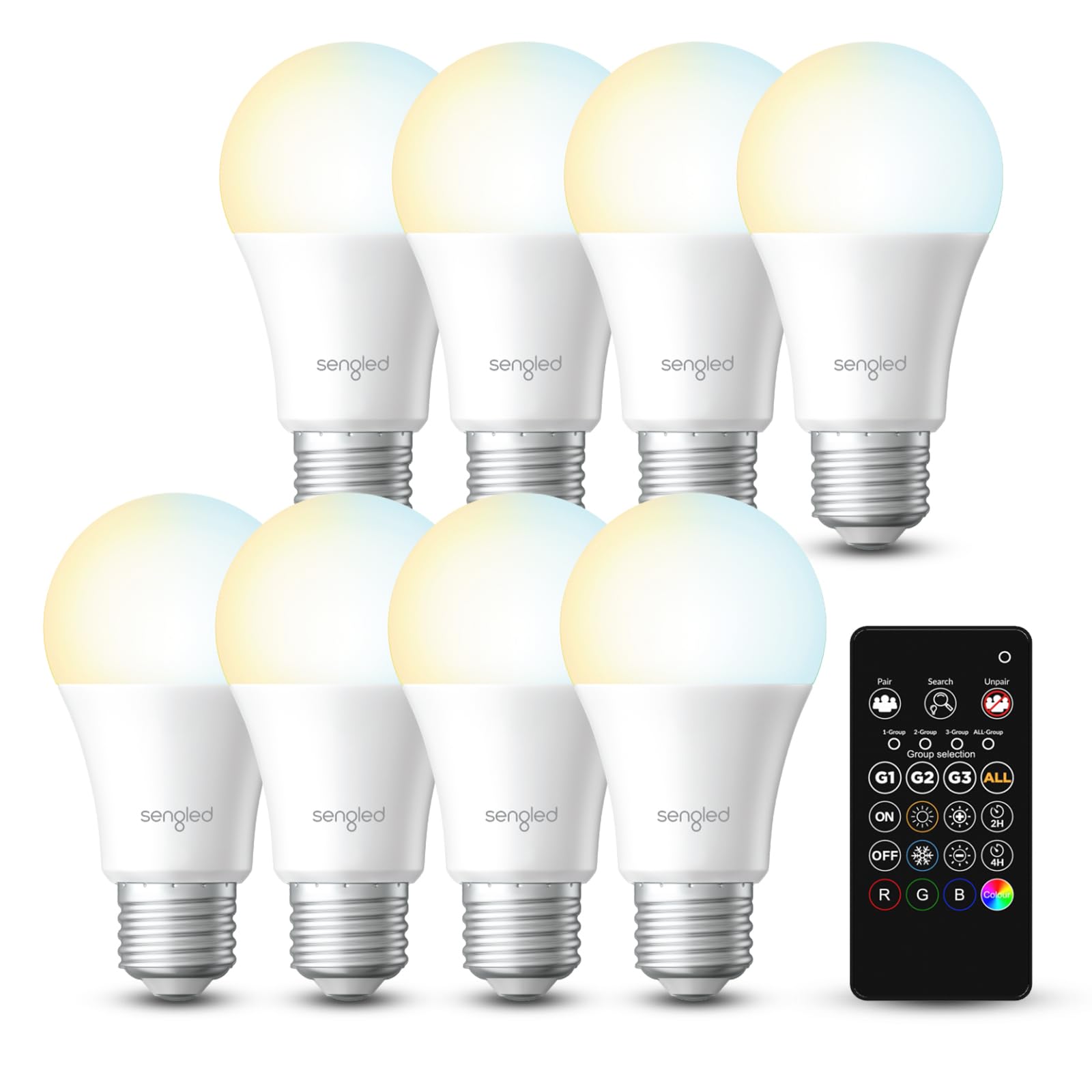 Bombillas Inteligentes Sengled De Modo Dual 2700k-6500k (paquete De 8 Más 1 Mando A Distancia) - Venta Internacional.