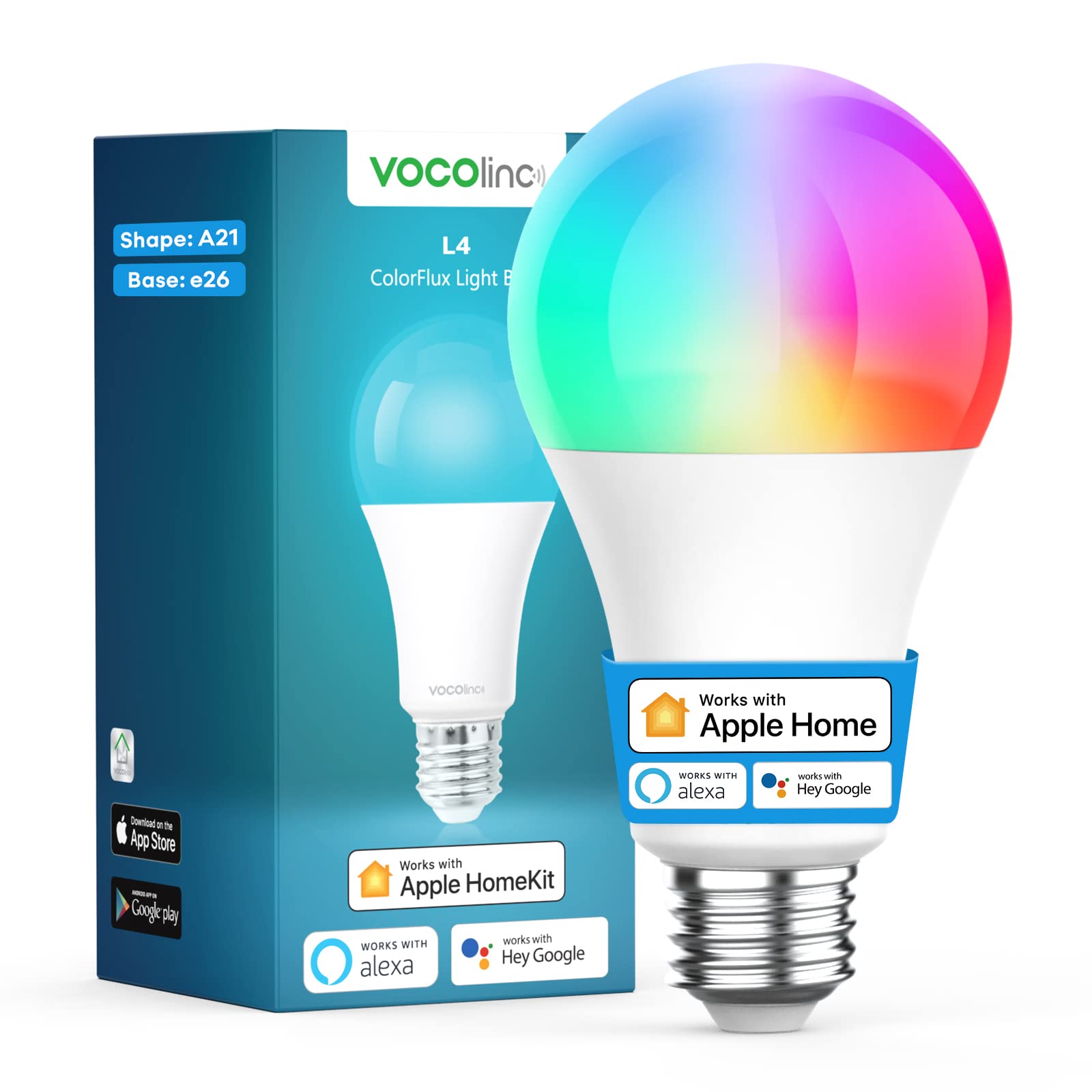 Foto 2 pulgar | Bombilla Inteligente Vocolinc L4 Regulable Wifi 9 5 W 850 Lm E26 - Venta Internacional.