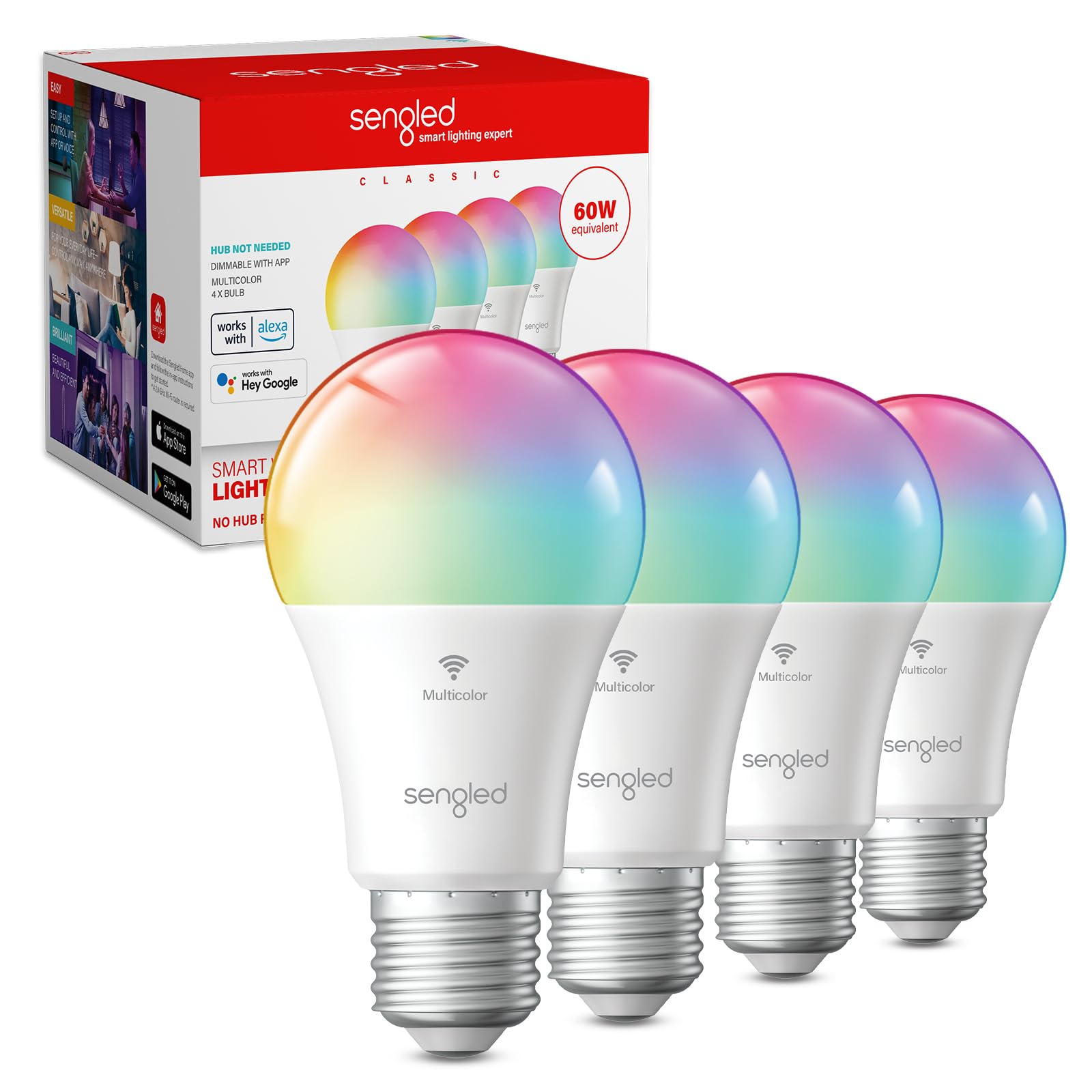 Foto 2 pulgar | Bombillas Inteligentes Sengled G2  Wi-fi  Bluetooth  Paquete De 4  800 Lúmenes - Venta Internacional.