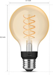 Foto 2 | Bombilla Led Philips Hue Smart De 60 W Filamento G25 550 Lm 1 Paquete - Venta Internacional.