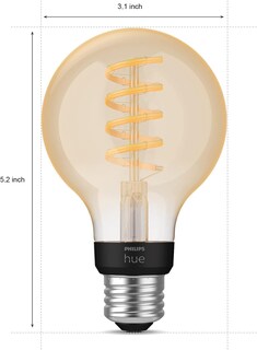Foto 3 | Bombilla Led Philips Hue Smart De 60 W Filamento G25 550 Lm E26 1 Paquete - Venta Internacional.