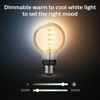 Foto 4 | Bombilla Led Philips Hue Smart De 60 W Filamento G25 550 Lm E26 1 Paquete - Venta Internacional.