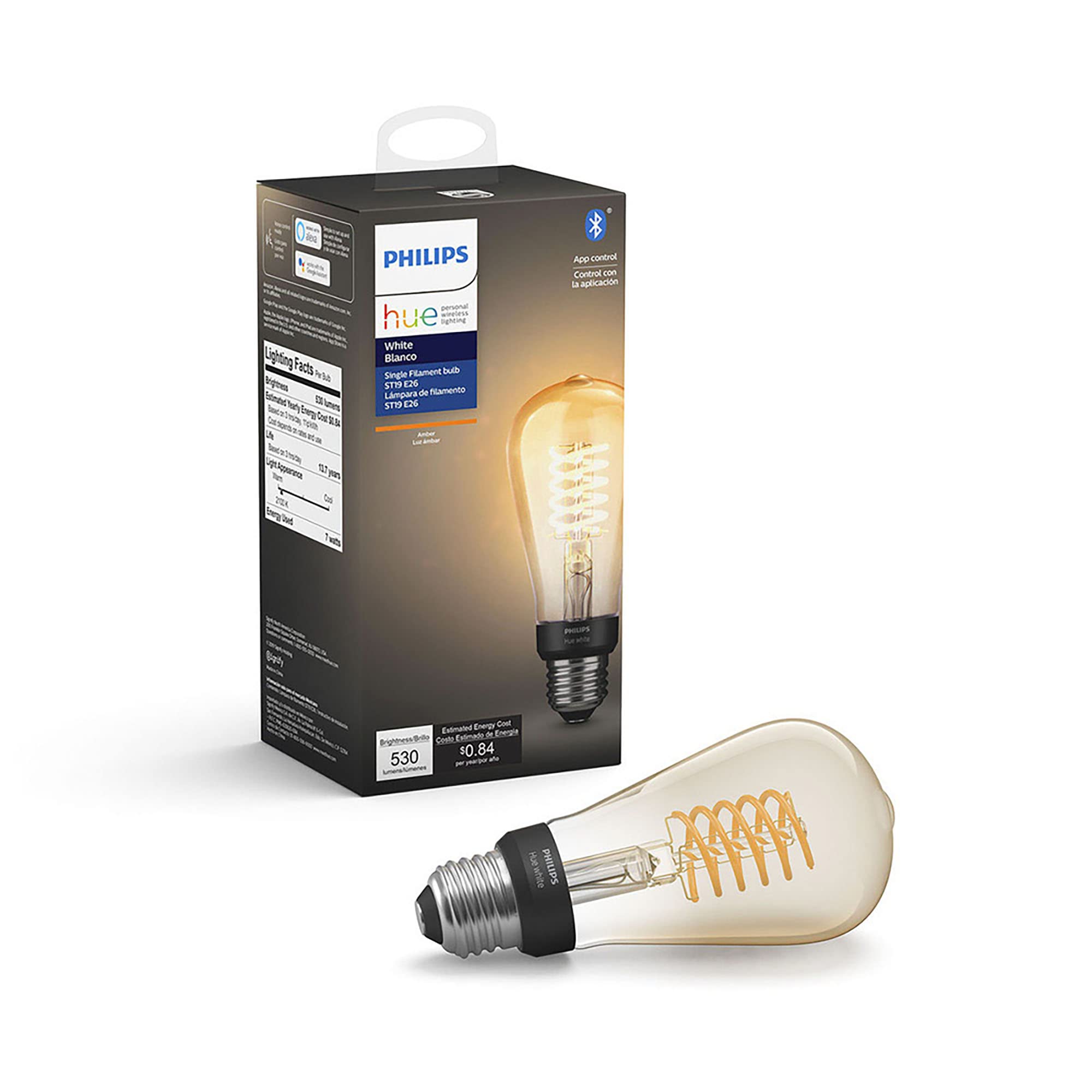 Foto 2 pulgar | Bombilla Led Philips Hue Smart De 60 W  Filamento St19  550 Lm  1 Paquete - Venta Internacional.