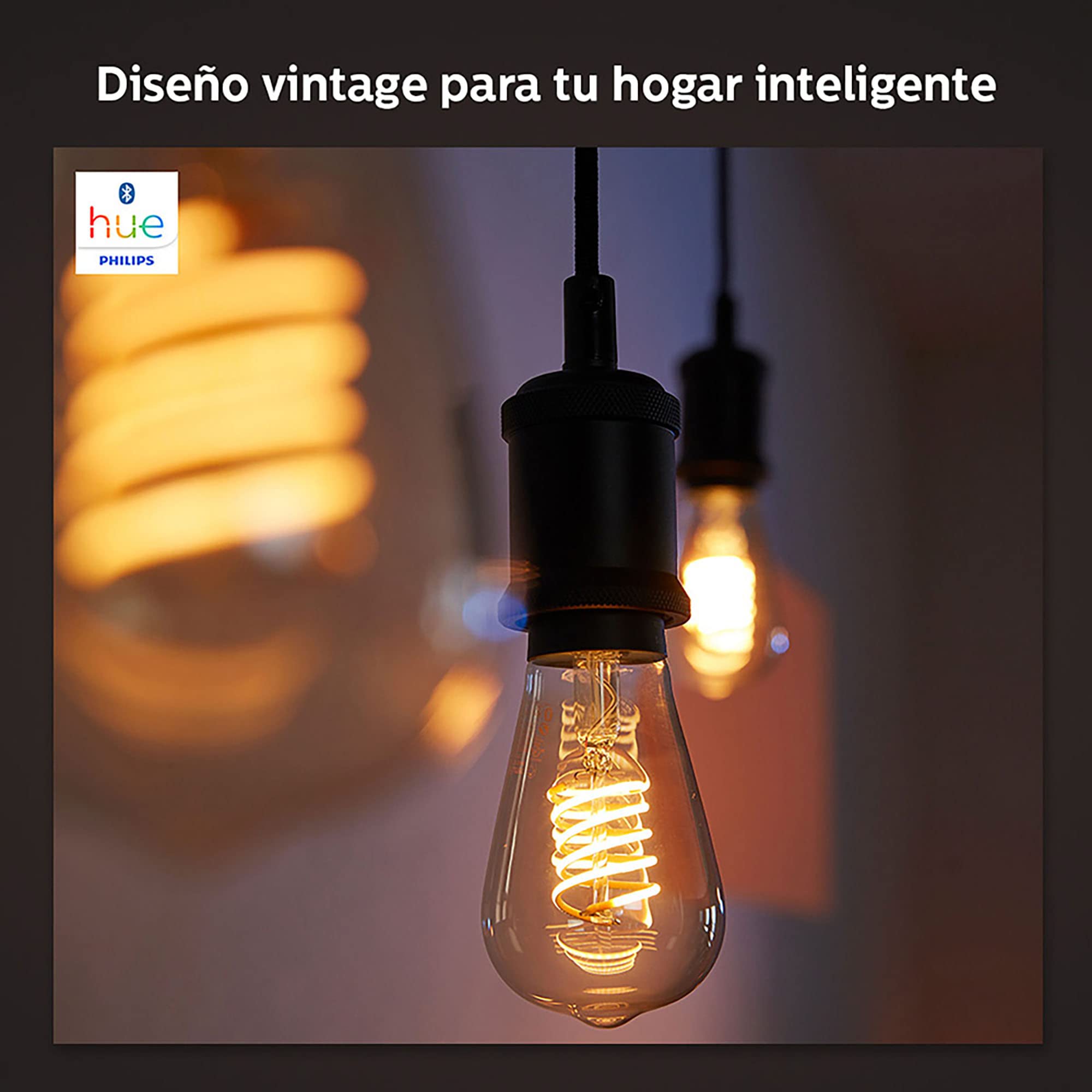 Foto 3 pulgar | Bombilla Led Philips Hue Smart De 60 W  Filamento St19  550 Lm  1 Paquete - Venta Internacional.