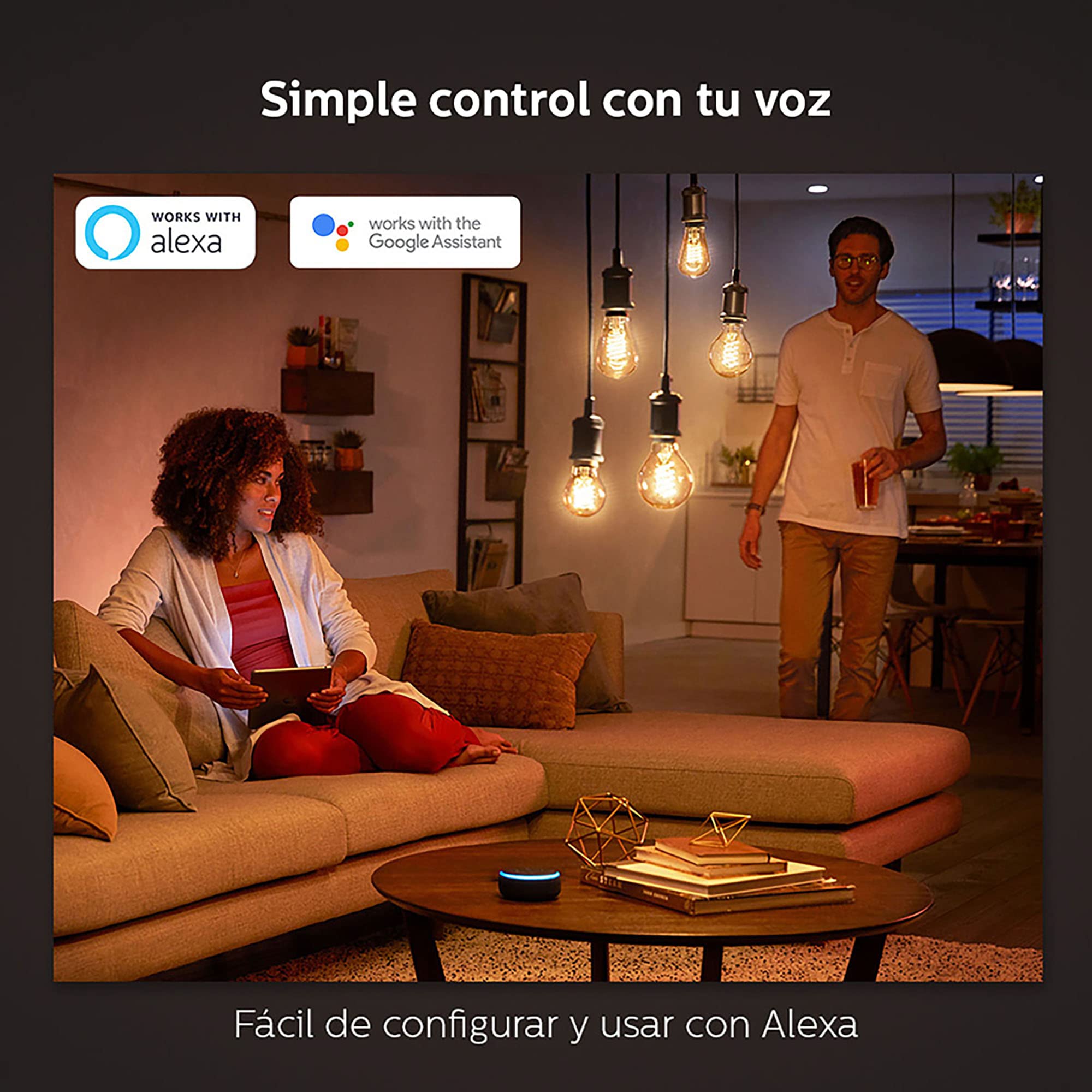 Foto 8 pulgar | Bombilla Led Philips Hue Smart De 60 W  Filamento St19  550 Lm  1 Paquete - Venta Internacional.