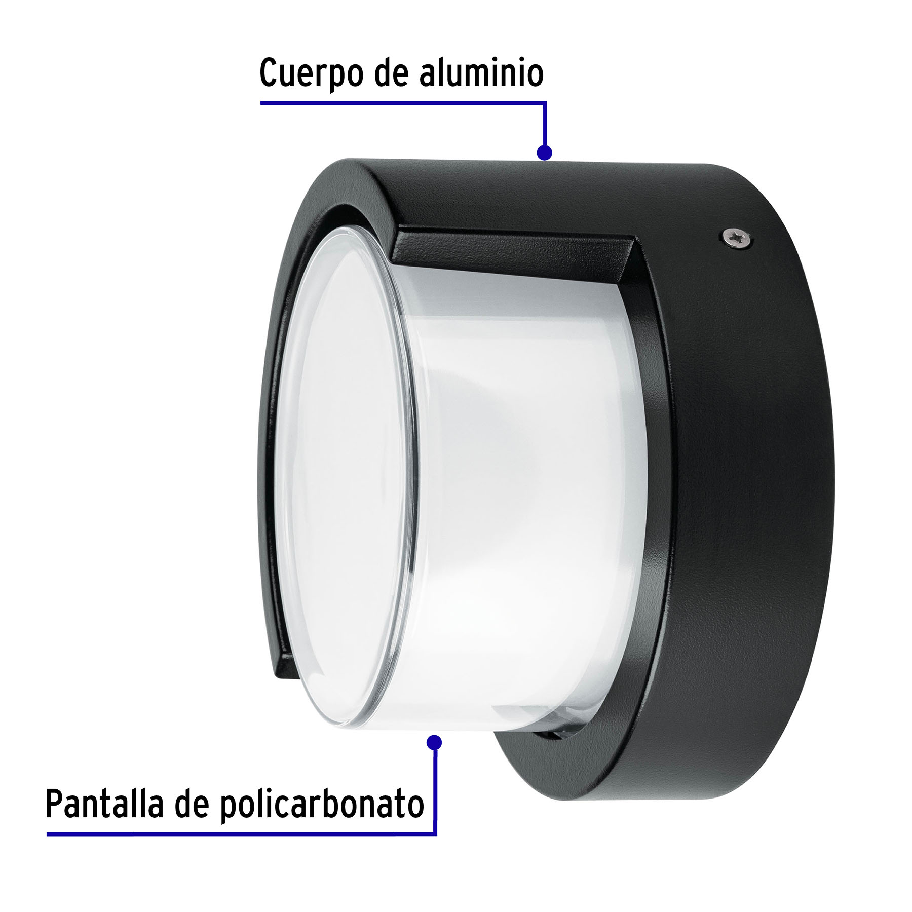 Foto 3 pulgar | Arbotante Decorativo de Led Volteck ARB-400L color Negro 10 W Luz Cálida