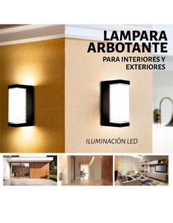 Foto 2 | Lámpara Arbotante Mist Rectangular para Exterior en color Negro