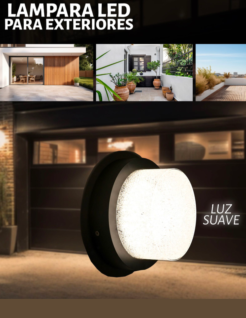 Foto 3 pulgar | Lámpara de Exterior Iluminación Luz Vic Led