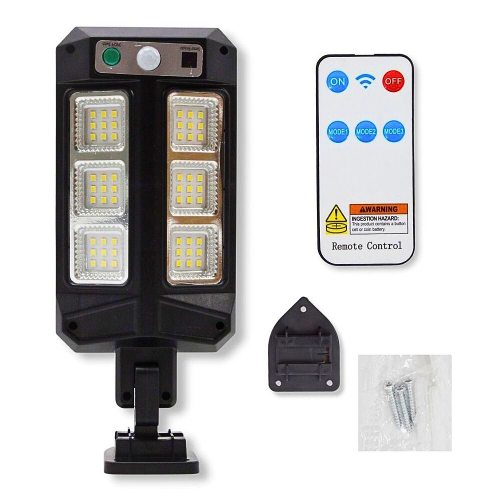 Foto 4 pulgar | Lámpara Farola Solar Impermeable Con Control Remoto Luz De Inducción Para Exteriores