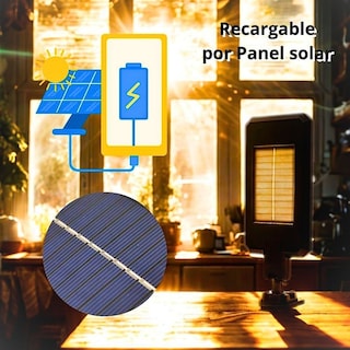 Foto 4 | Lámpara Farola Solar Impermeable Con Control Remoto Luz De Inducción Para Exteriores