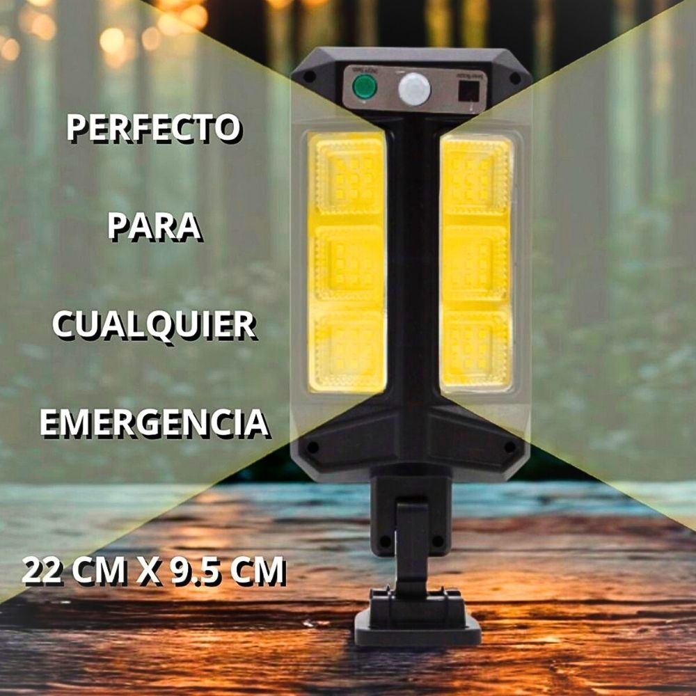 Foto 5 | Lámpara Farola Solar Impermeable Con Control Remoto Luz De Inducción Para Exteriores