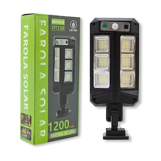 Foto 7 | Lámpara Farola Solar Impermeable Con Control Remoto Luz De Inducción Para Exteriores