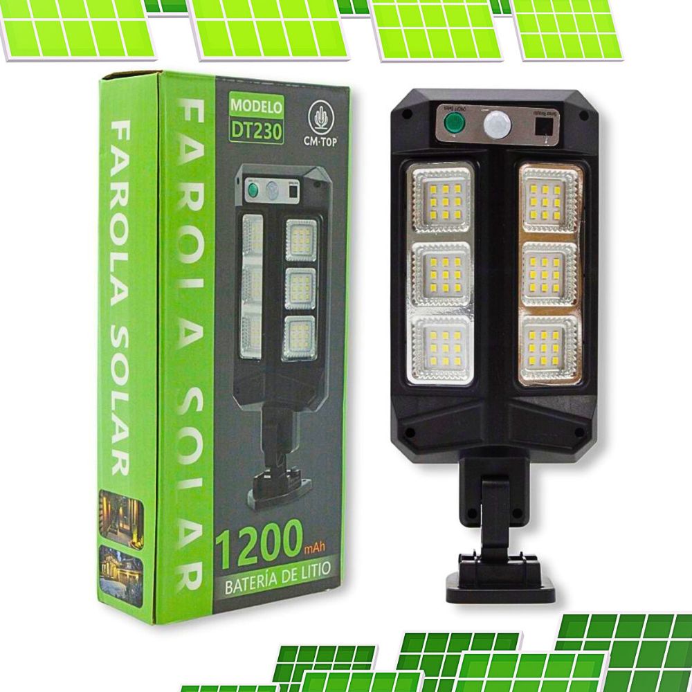 Foto 9 pulgar | Lámpara Farola Solar Impermeable Con Control Remoto Luz De Inducción Para Exteriores