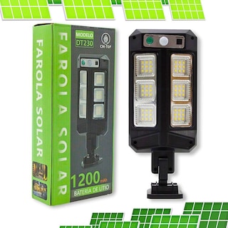 Foto 8 | Lámpara Farola Solar Impermeable Con Control Remoto Luz De Inducción Para Exteriores