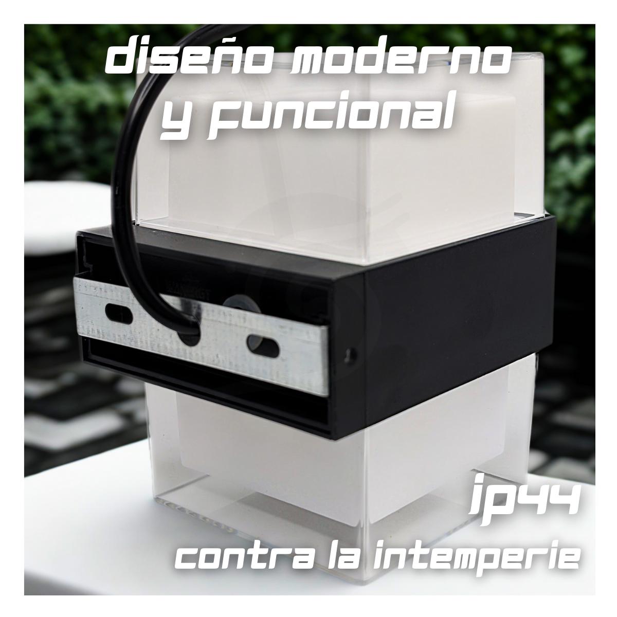 Foto 6 | 4 Lampara Arbotante Doble Luz Cubo Vintage Elegante Exterior