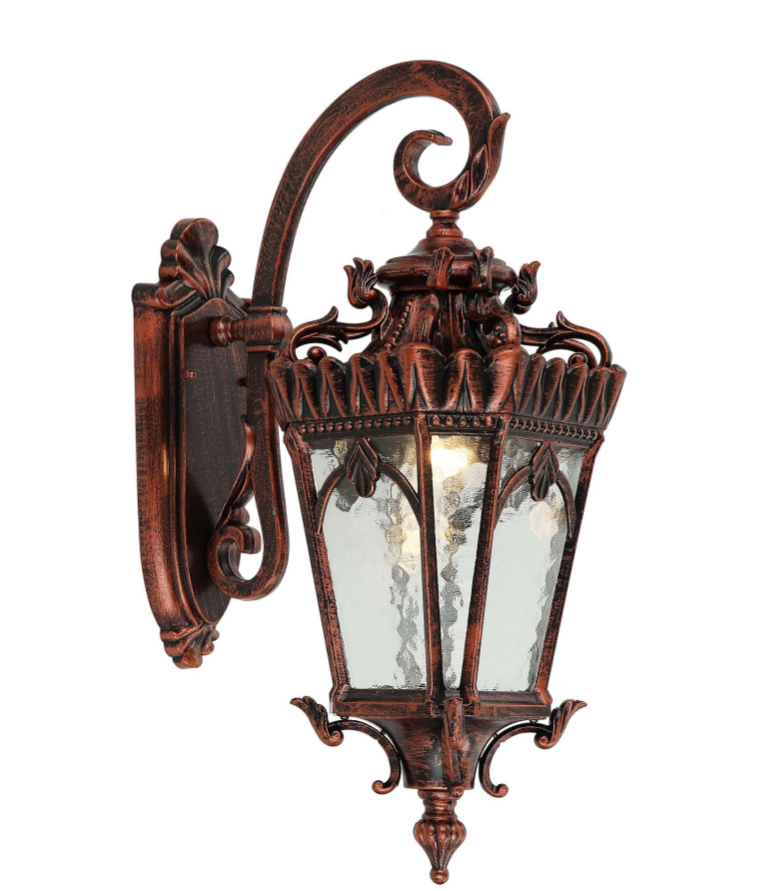 Farol Arbotante de Exterior Chico Merino Café