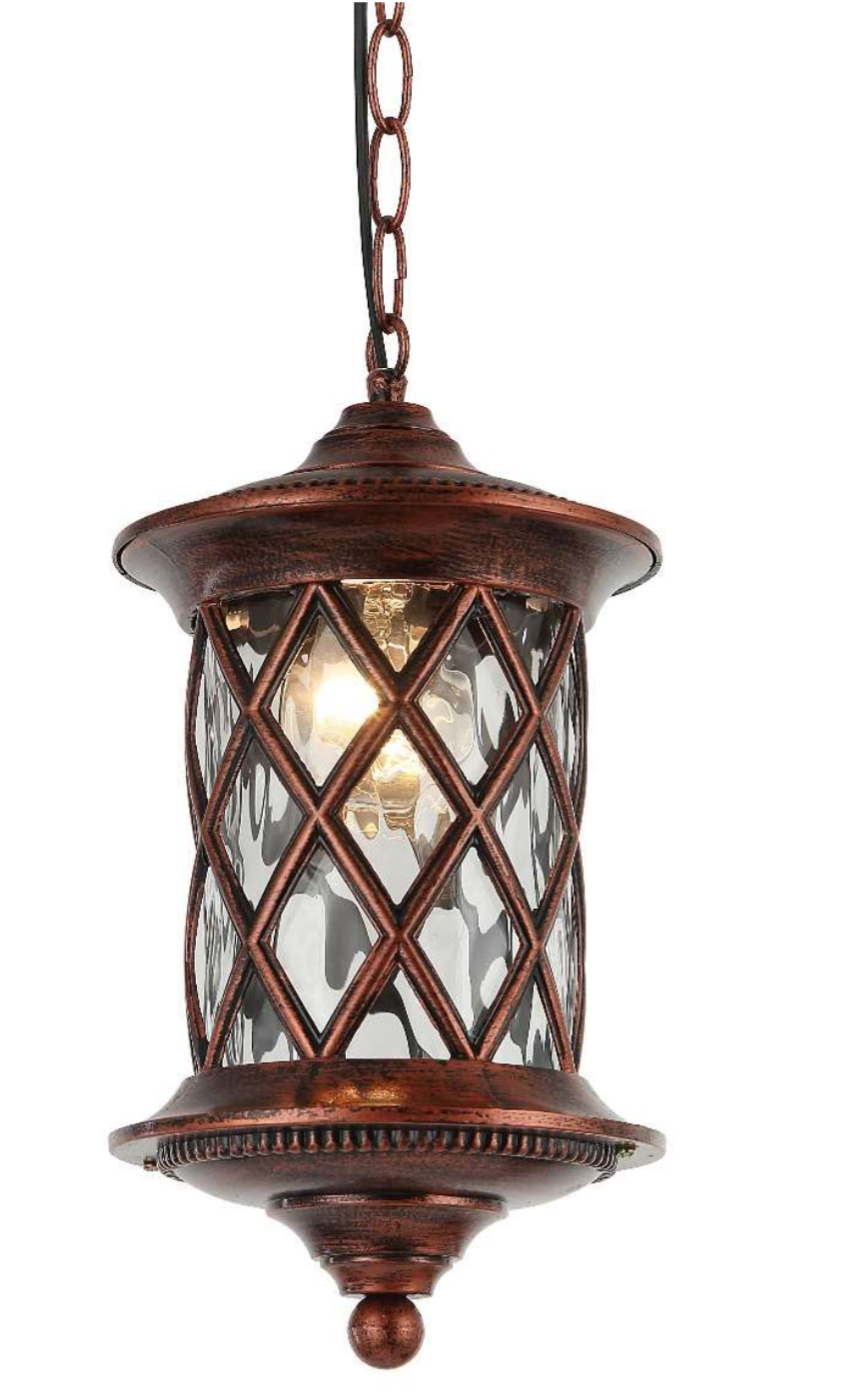 Farol Colgante de Exterior Diana Café