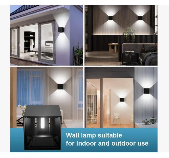 Foto 5 pulgar | 12w Luz De Pared Luz Arbotante Led Pared Uso Exterior 3000k