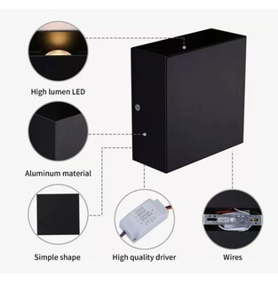 Foto 4 | 12w Luz De Pared Luz Arbotante Led Pared Uso Exterior 3000k