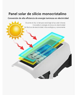 Foto 2 | Gosun Lámpara Solar A Distancia 3 Modos Falsa Cámara Estructura Blanco