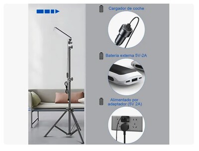 Foto 4 | Luz De Camping Xtellar Con Soporte Trípode Lámpara Led