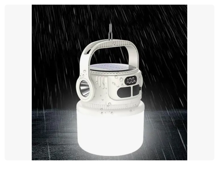 Foto 4 pulgar | Lámpara Recargable Xtellar Solar Linterna Camping Led --para Acampar
