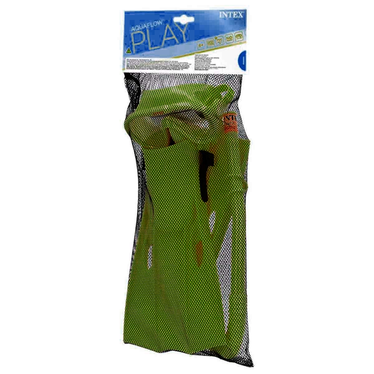 Foto 5 pulgar | Set Snorkel Intex 55655 color Verde Máscara con Tubo y Aletas para Buceo