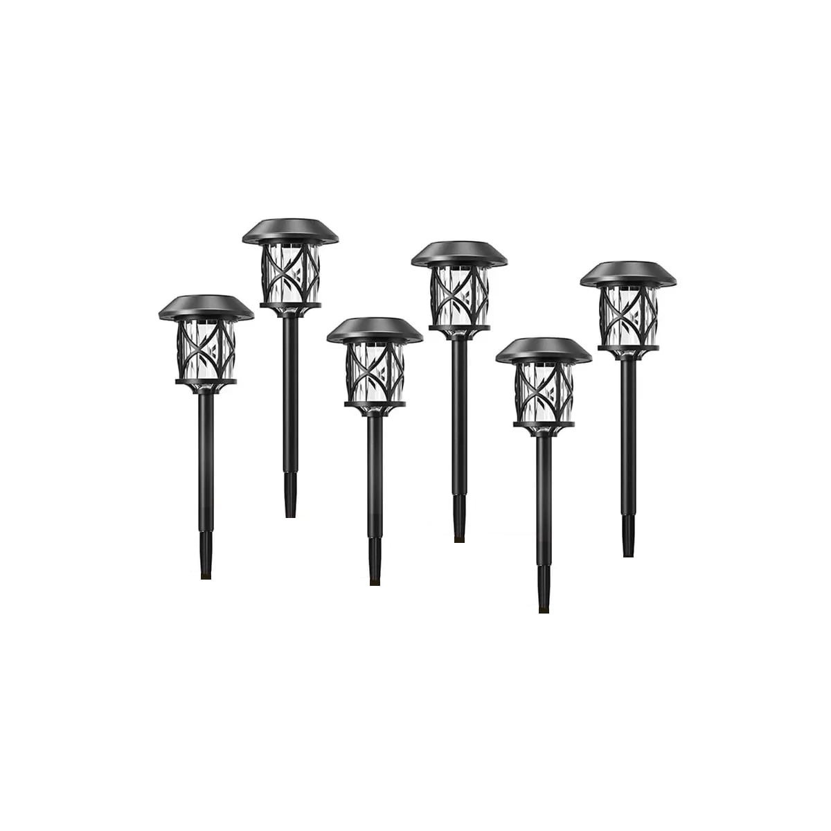 Set Luz Solar Impermeable 6 Piezas Eo Safe Imports Esi-8724 Negro