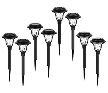 Foto 1 | 8pzs Luces Solar Al Aire Libre Impermeable Eo Safe Imports Esi-15529 Negro
