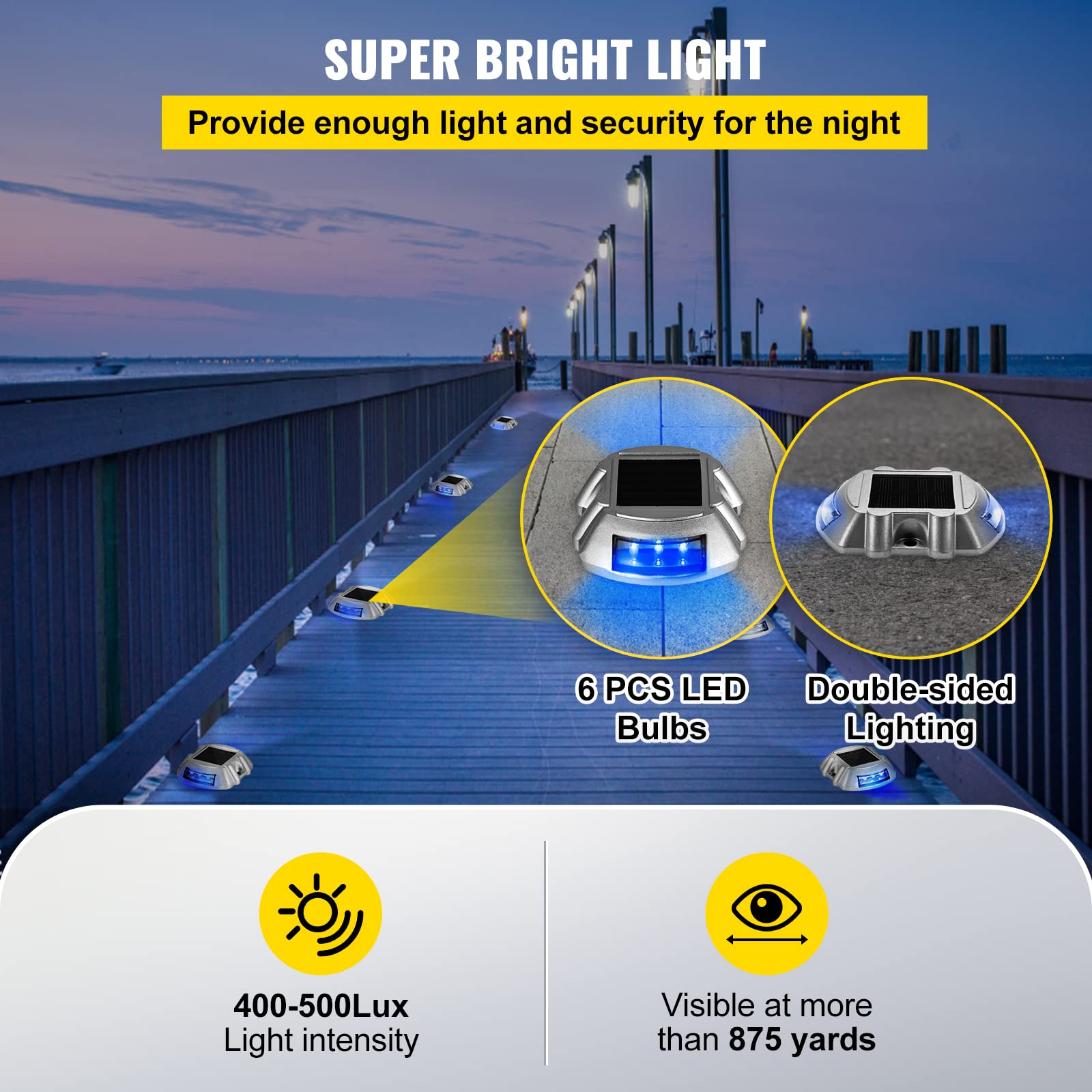 Foto 6 | Luces Solares Vevor, 24 Unidades, Inalámbricas, Impermeables - Venta Internacional.