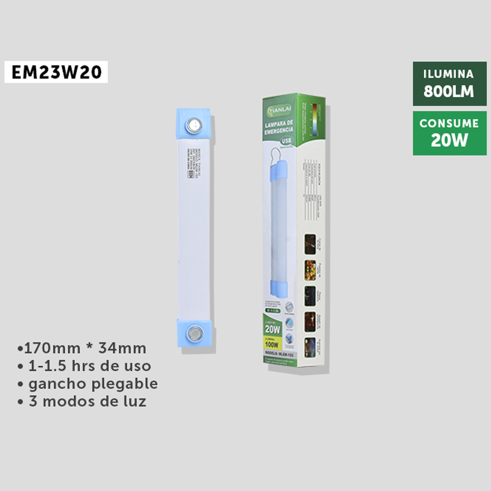 Foto 2 | Lámpara de Emergencia tipo Camping Linkbits 20w Recargable