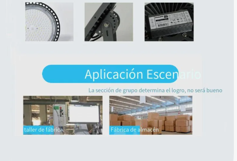 Foto 5 pulgar | 100w Lampara Colgante Tipo Ufo Led Industrial Almacén Taller