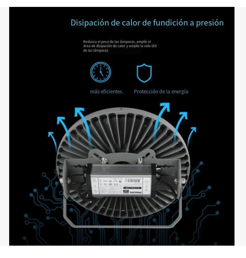 Foto 7 pulgar | 100w Lampara Colgante Tipo Ufo Led Industrial Almacén Taller